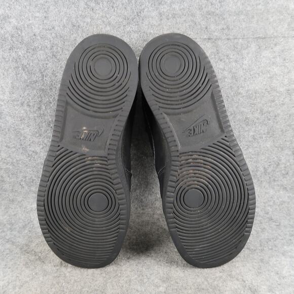 Nike Shoes Mens 8 Ebernon Mid Sneakers Black Lace Up Casual Lifestyle Athletic - Picture 10 of 11